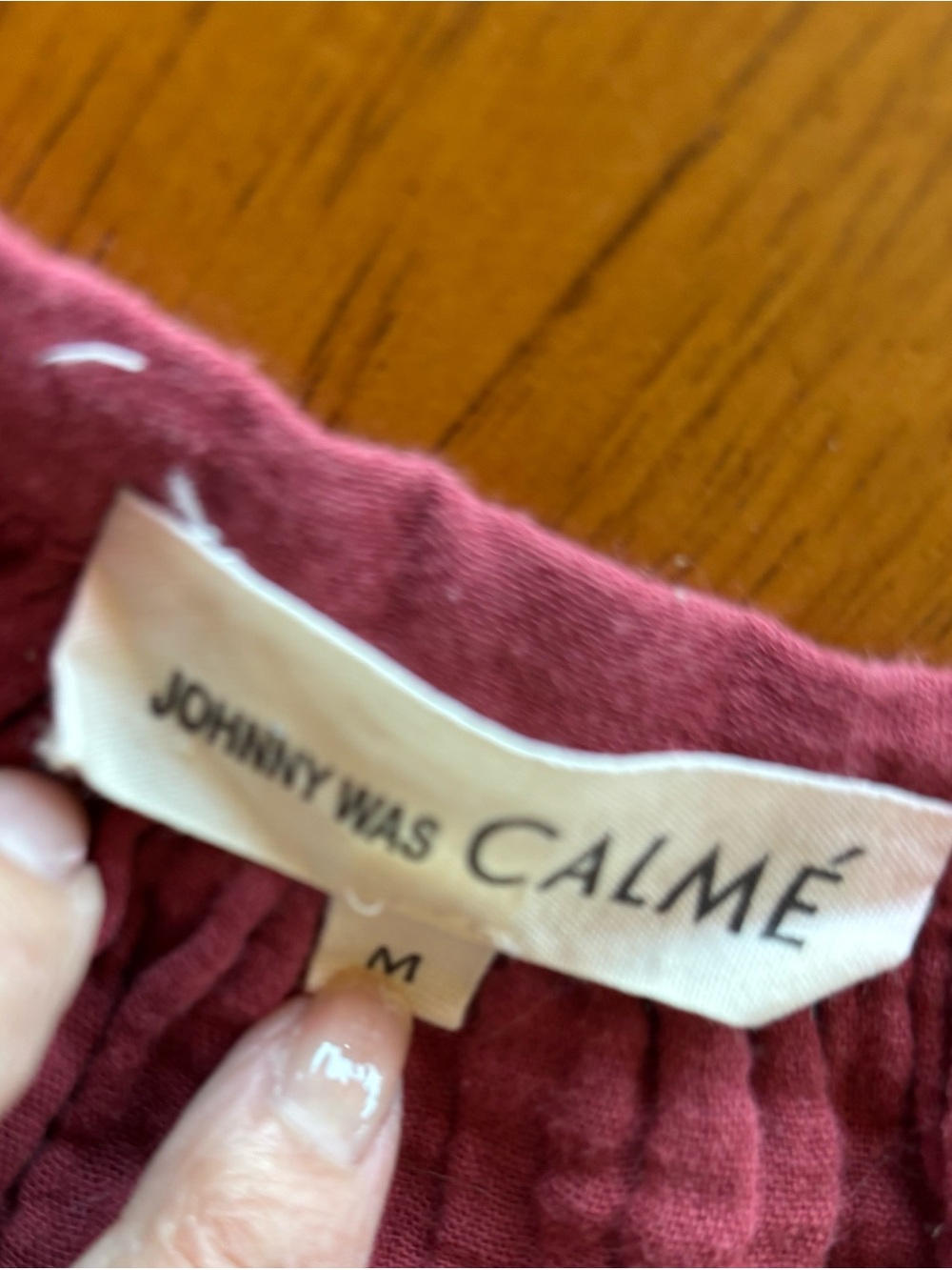 Johnny Was Calme crinkle cotton shift dress Sz M - Picture 4 of 7